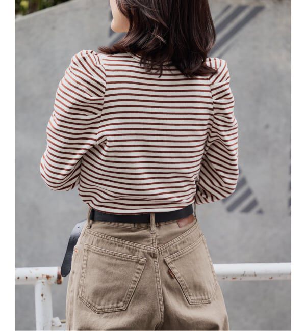 OUTDOOR PRODUCTS Usual Things「≪予約/WEB限定カラーあり≫ボリュームスリーブボーダープルオーバー」|Tシャツ・カットソー|