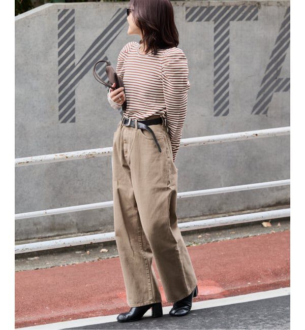 OUTDOOR PRODUCTS Usual Things「≪予約/WEB限定カラーあり≫ボリュームスリーブボーダープルオーバー」|Tシャツ・カットソー|