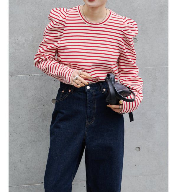 OUTDOOR PRODUCTS Usual Things「≪予約/WEB限定カラーあり≫ボリュームスリーブボーダープルオーバー」|Tシャツ・カットソー|