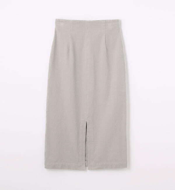 GALERIE VIE「コットンコーデュロイ Iラインスカート」|タイト|