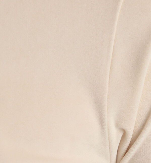 MACPHEE「トリアセテートポリエステルベロア ハーフスリーブプルオーバー」|Tシャツ・カットソー|