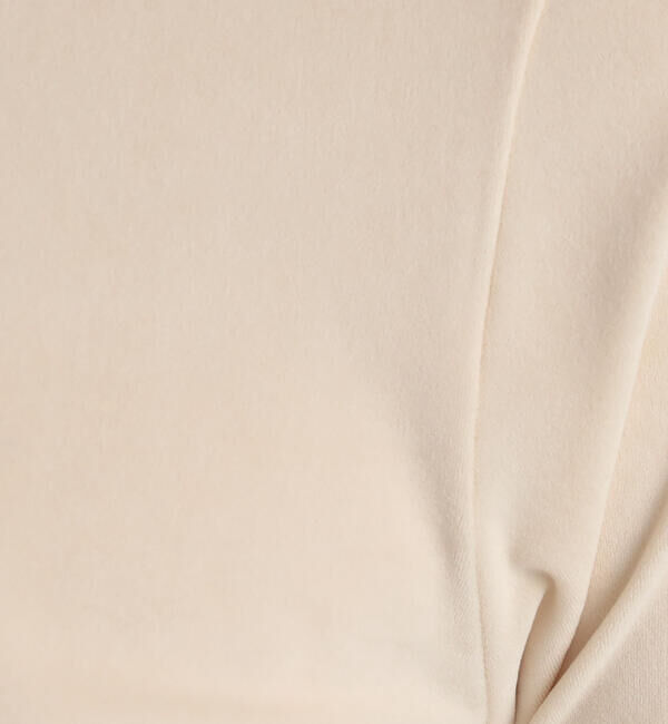 MACPHEE「トリアセテートポリエステルベロア ハーフスリーブプルオーバー」|Tシャツ・カットソー|