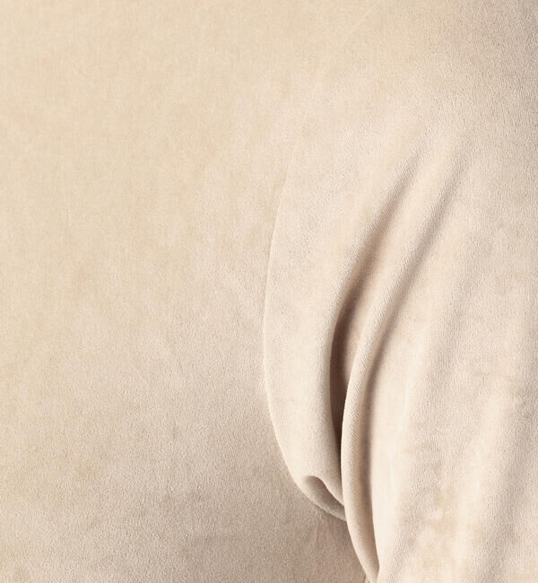 MACPHEE「トリアセテートポリエステルベロア ハーフスリーブプルオーバー」|Tシャツ・カットソー|