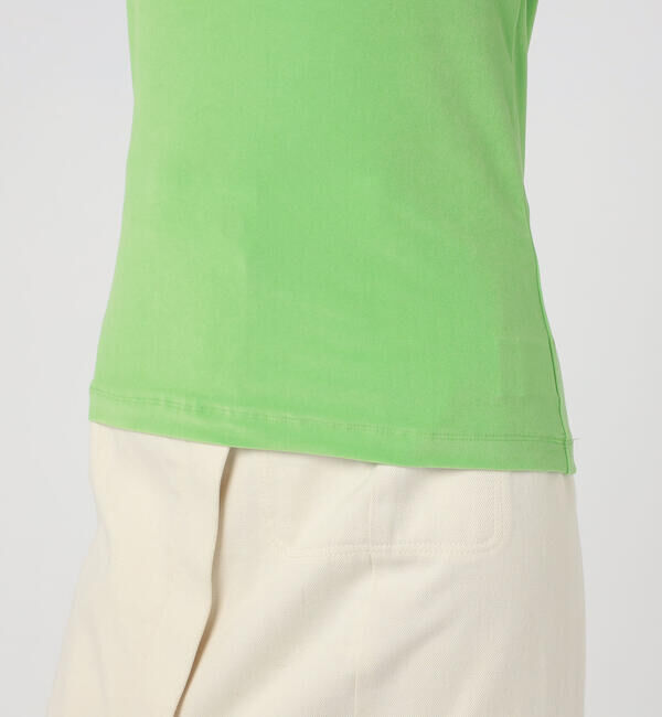 MACPHEE「トリアセテートポリエステルベロア ハーフスリーブプルオーバー」|Tシャツ・カットソー|