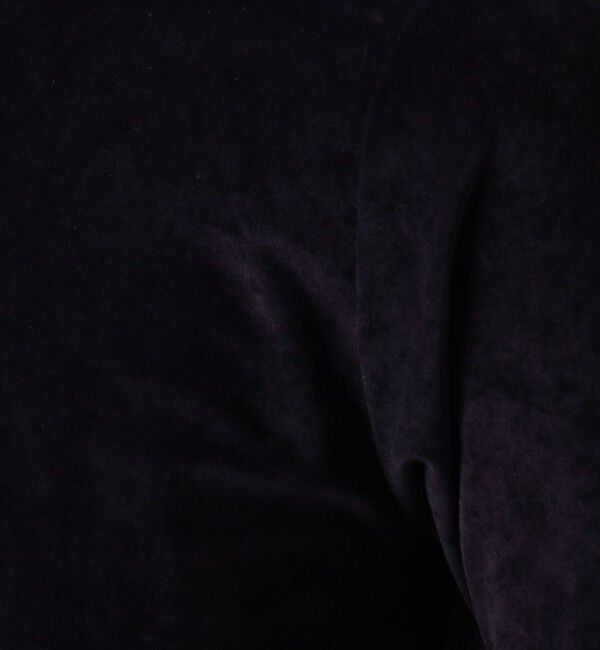 MACPHEE「トリアセテートポリエステルベロア ハーフスリーブプルオーバー」|Tシャツ・カットソー|