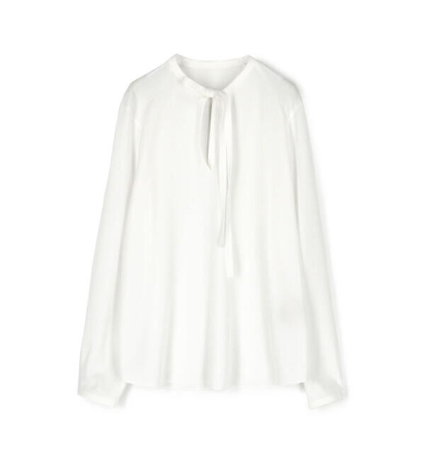 TOMORROWLAND collection「ポリエステルアムンゼン ボウタイブラウス」|シャツ・ブラウス|