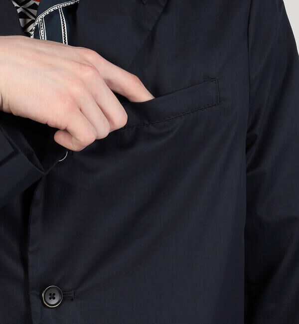 TOMORROWLAND MENS「コットンポプリン ピークドラペルシングルブレステッド3Bジャケット」|テーラードジャケット|