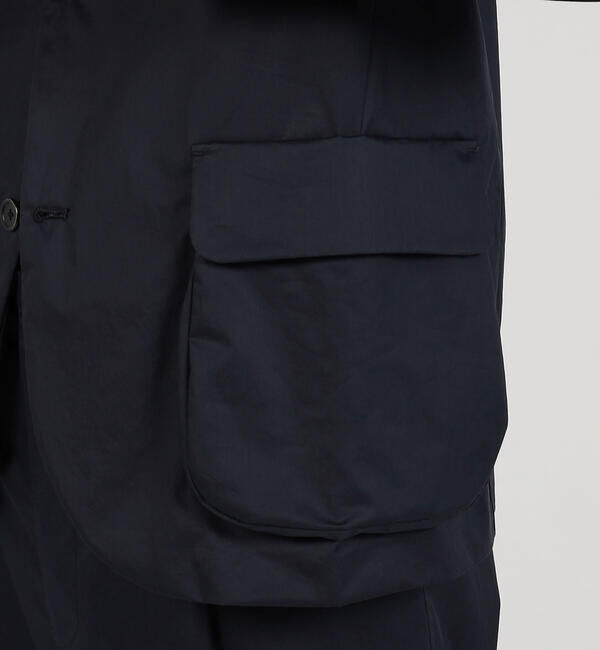 TOMORROWLAND MENS「コットンポプリン ピークドラペルシングルブレステッド3Bジャケット」|テーラードジャケット|