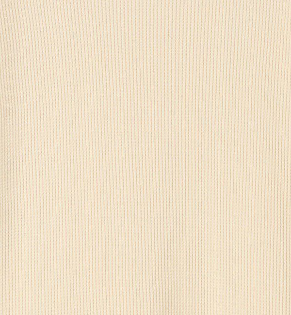 GALERIE VIE「ウールコットンワッフル ラウンドネックプルオーバー」|Tシャツ・カットソー|