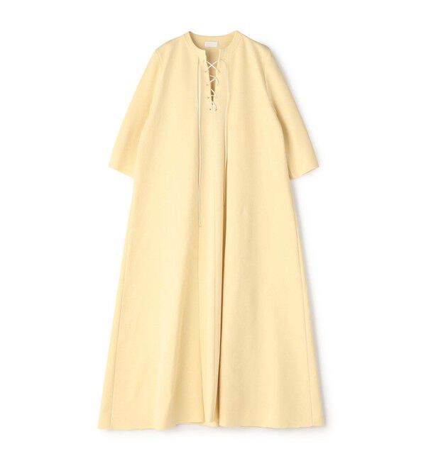 Ballsey「ドライミラノリブ レースアップワンピース」|ワンピース|21 ライトイエロー