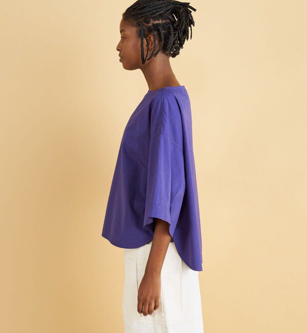 GALERIE VIE「コンパクトコットンツイル ワイドスリーブブラウス」|シャツ・ブラウス|