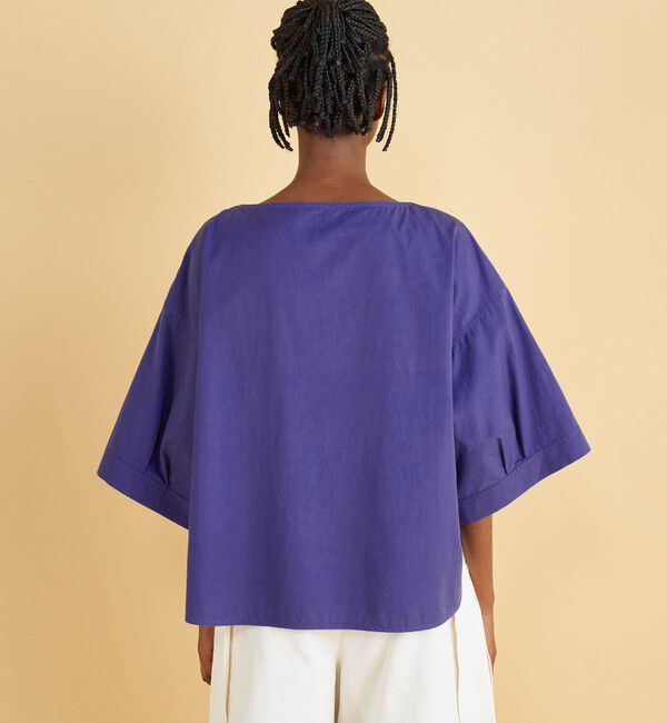GALERIE VIE「コンパクトコットンツイル ワイドスリーブブラウス」|シャツ・ブラウス|