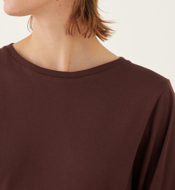 GALERIE VIE「パウダーコットン ワイドアームクルーネックプルオーバー」|Tシャツ・カットソー|