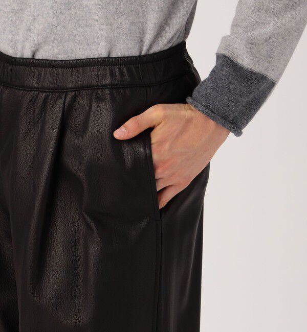 GALERIE VIE「ゴートレザー ストレートパンツ」|その他|