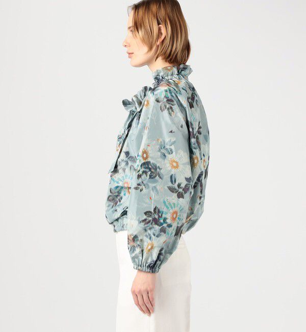 TOMORROWLAND collection「ブラードフラワープリント ネックギャザーブラウス」|シャツ・ブラウス|