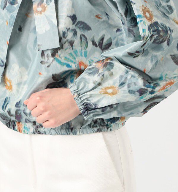 TOMORROWLAND collection「ブラードフラワープリント ネックギャザーブラウス」|シャツ・ブラウス|