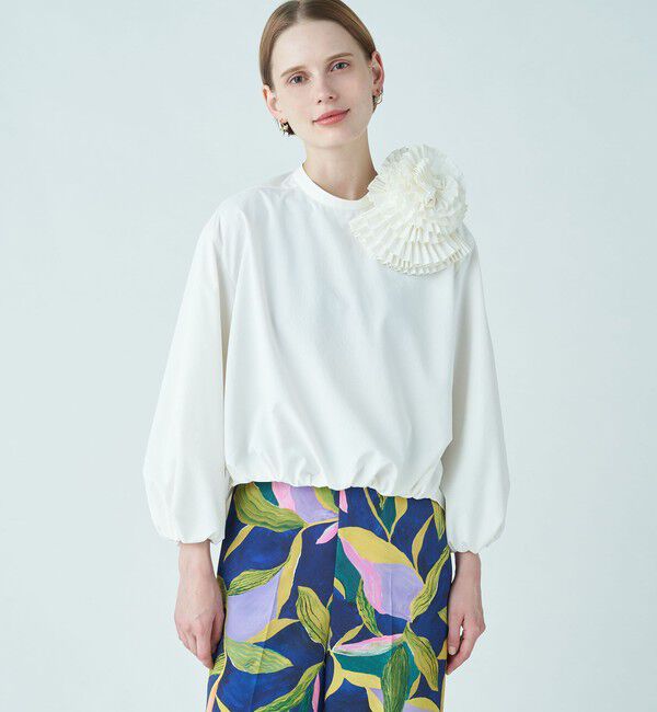 Ballsey「ポリエステルタイプライター ボリュームブラウス」|シャツ・ブラウス|