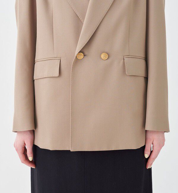 MACPHEE「ウールギャバジン ダブルブレストジャケット」|テーラードジャケット|