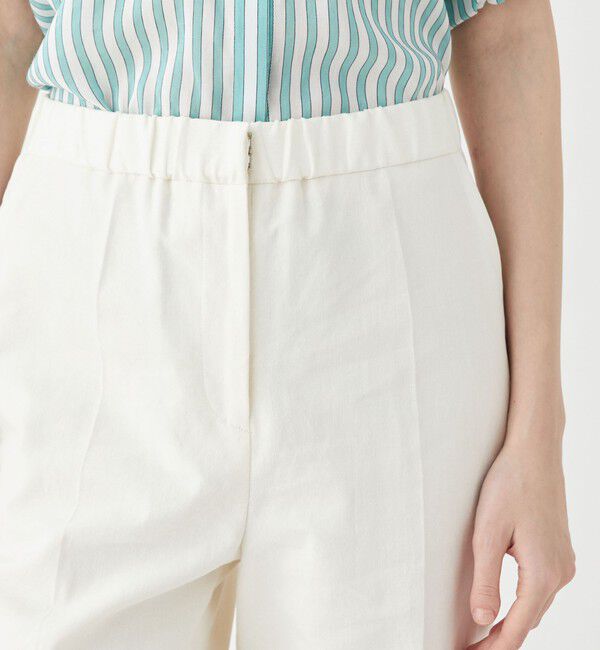 TOMORROWLAND collection「リネンストレッチ ウエストギャザーストレートパンツ」|その他|