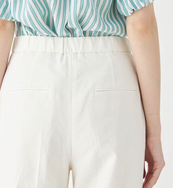 TOMORROWLAND collection「リネンストレッチ ウエストギャザーストレートパンツ」|その他|