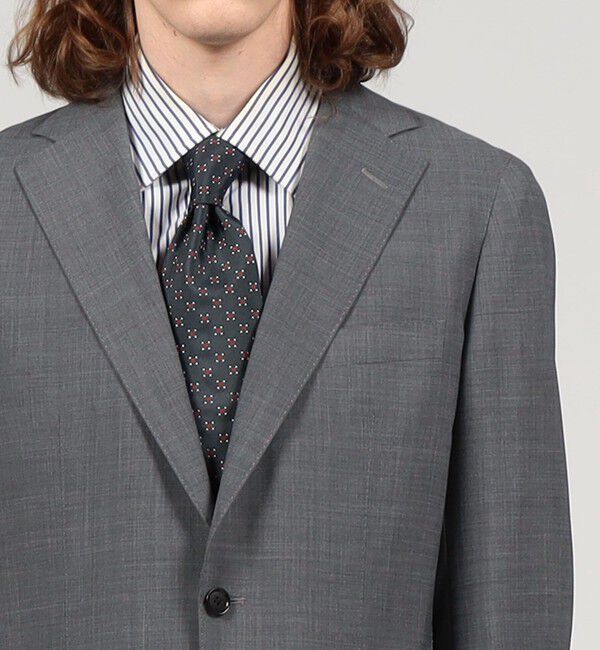 TOMORROWLAND MENS「Super120'sウールポリエステル シングルブレステッド2Bジャケット」|テーラードジャケット|