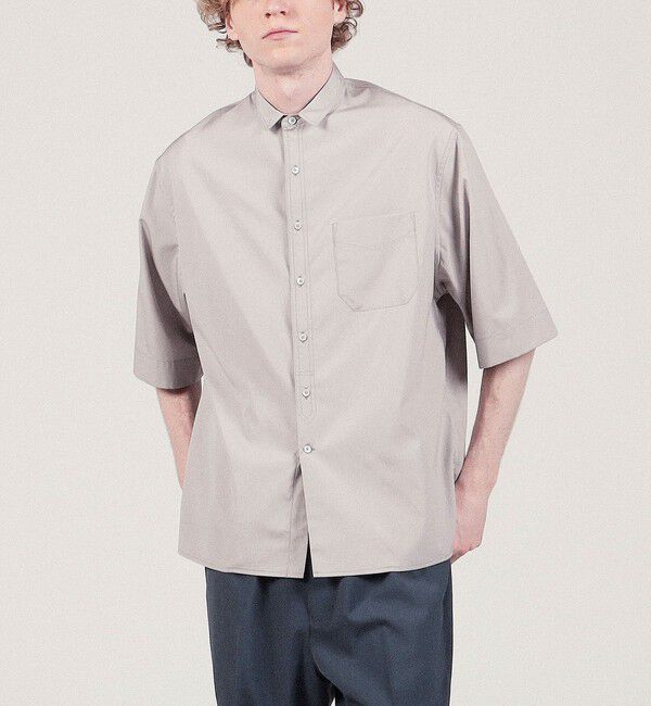 TOMORROWLAND MENS「コットンポプリン ショートスリーブシャツ」|シャツ・ブラウス|