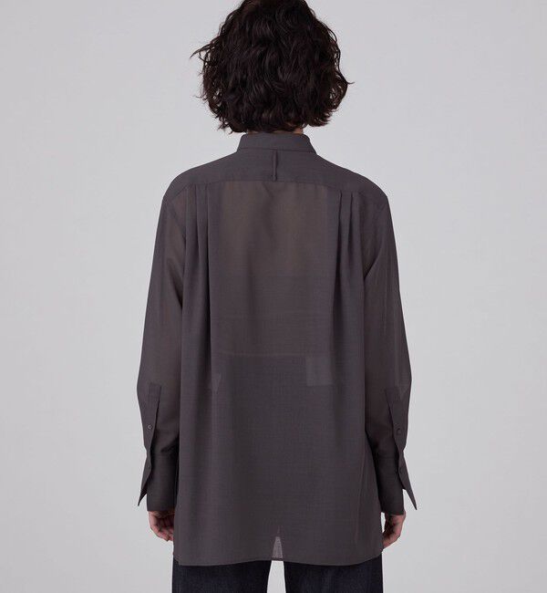 MACPHEE「ポリエステルウールボイル チュニックシャツ」|シャツ・ブラウス|