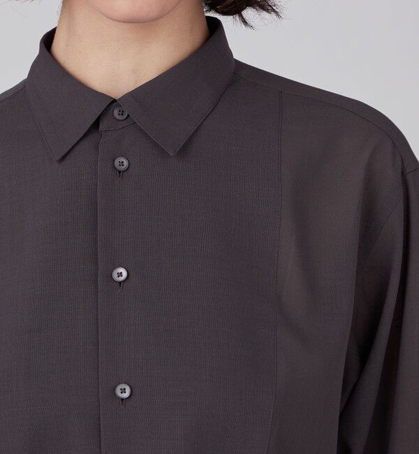 MACPHEE「ポリエステルウールボイル チュニックシャツ」|シャツ・ブラウス|