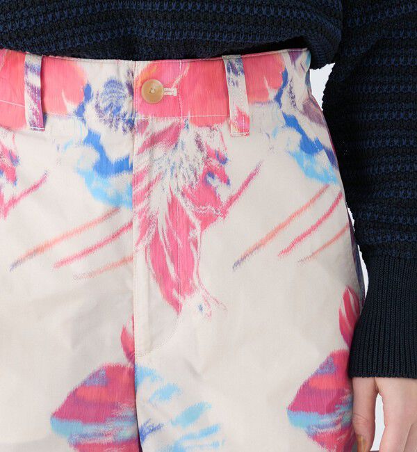 MACPHEE「ワープフラワープリント ワイドパンツ」|その他|