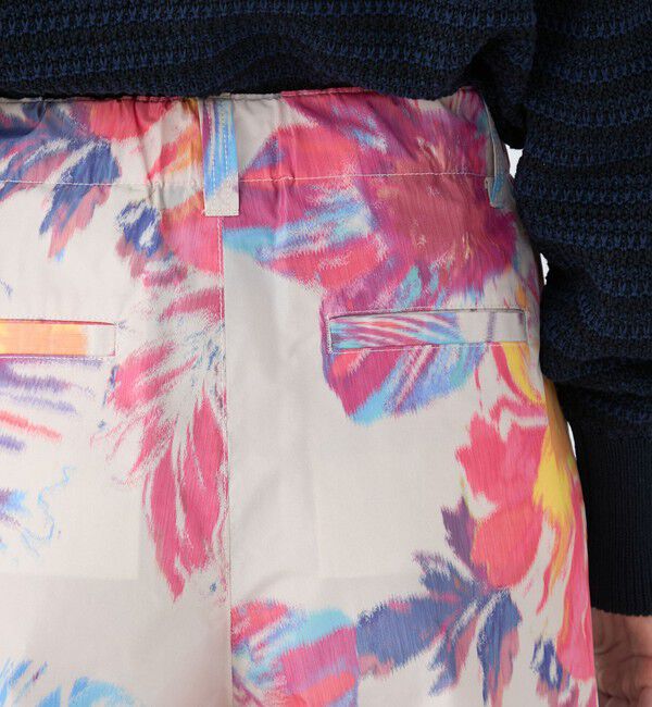 MACPHEE「ワープフラワープリント ワイドパンツ」|その他|