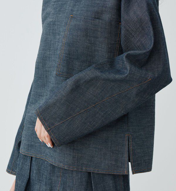 GALERIE VIE「ステイブルーデニム プルオーバーシャツ」|シャツ・ブラウス|
