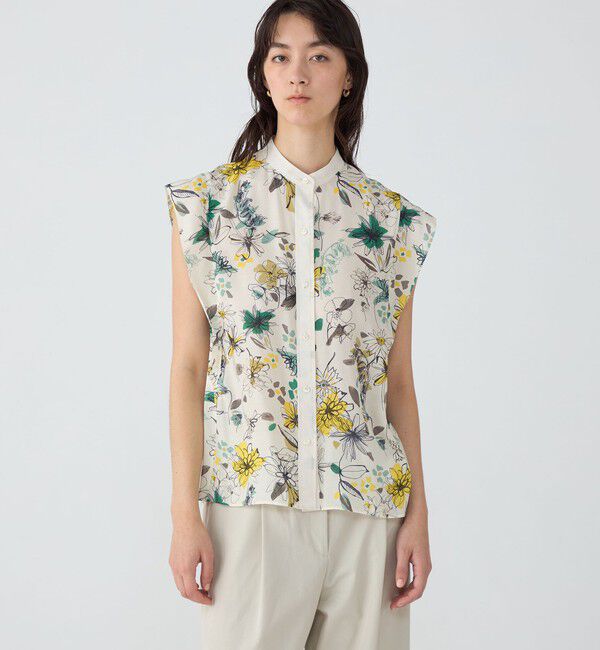 TOMORROWLAND collection「トリビュートフラワー ピコカットスリーブブラウス」|シャツ・ブラウス|