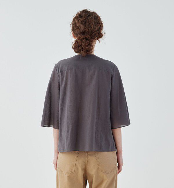 GALERIE VIE「インドコットン フリルシャツ」|シャツ・ブラウス|