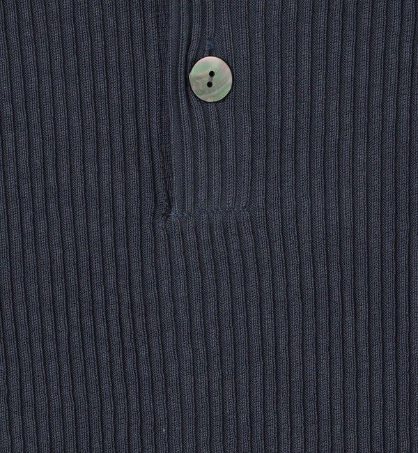 GALERIE VIE「ギザコットンリブ ポロカラープルオーバー」|ニット・セーター|