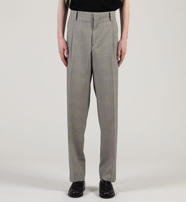 TOMORROWLAND MENS「ウールシルク 1プリーツ テーパードスラックス」|スラックス|