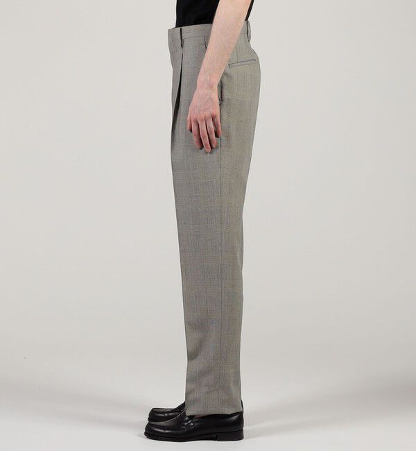 TOMORROWLAND MENS「ウールシルク 1プリーツ テーパードスラックス」|スラックス|