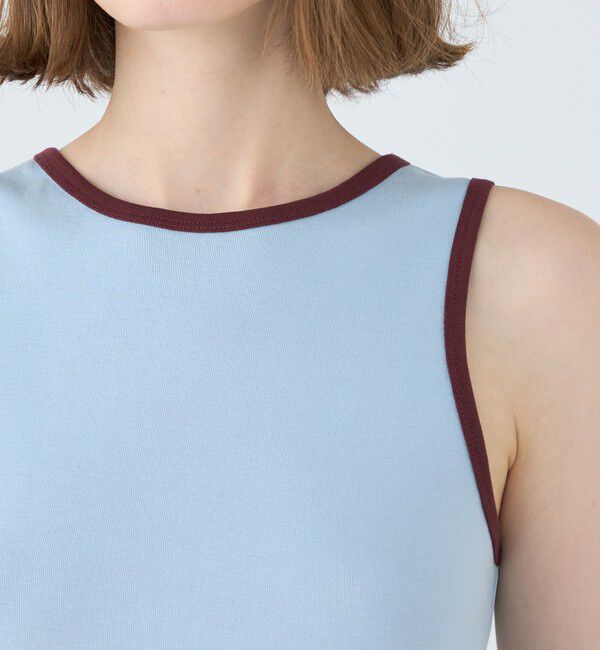 MACPHEE「コットンジャージ トリムタンクトップ」|タンクトップ|