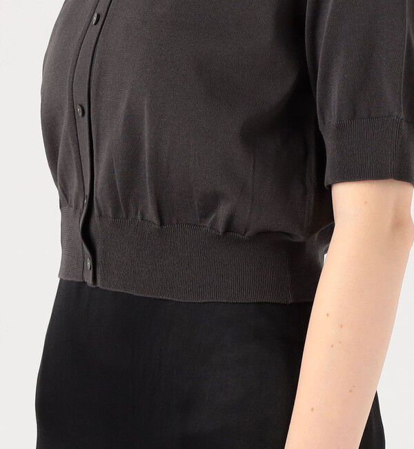 DES PRES「ドライポリエステルコットン ショートカーディガン」|カーディガン|