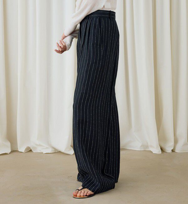 DES PRES「ヘンプツイルストライプワイドパンツ」|その他|