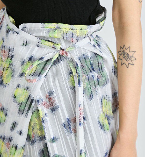 Edition「フラワープリント ラップスカート」|スカート|