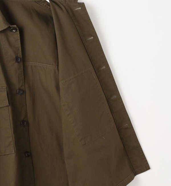 GALERIE VIE「ストーンウェーブコットン サファリシャツ」|ブルゾン・スタジャン|