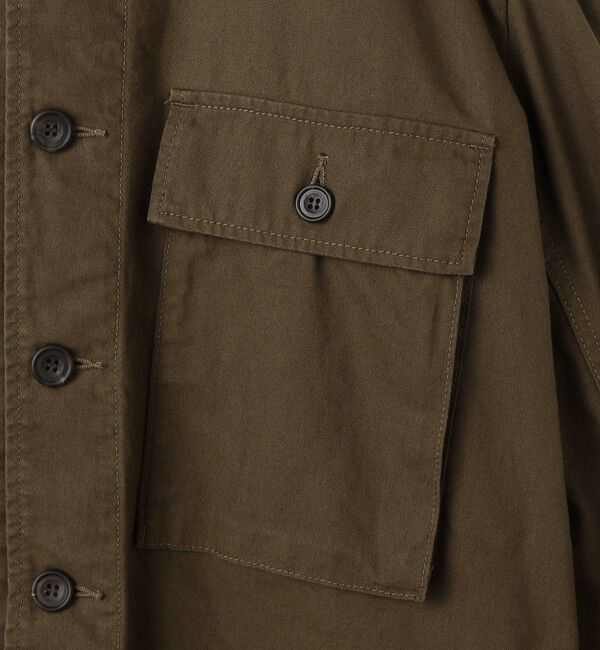 GALERIE VIE「ストーンウェーブコットン サファリシャツ」|ブルゾン・スタジャン|