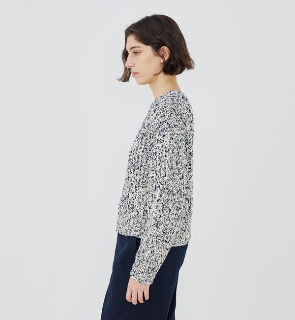 GALERIE VIE「コットンダップル クルーネックプルオーバー」|ニット・セーター|