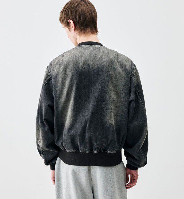 Edition「ブラックデニム MA-1ジャケット」|デニムジャケット|