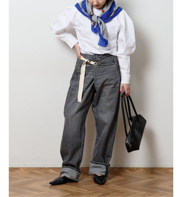  「《予約》ラップデニム5ポケットパンツ」|デニム|