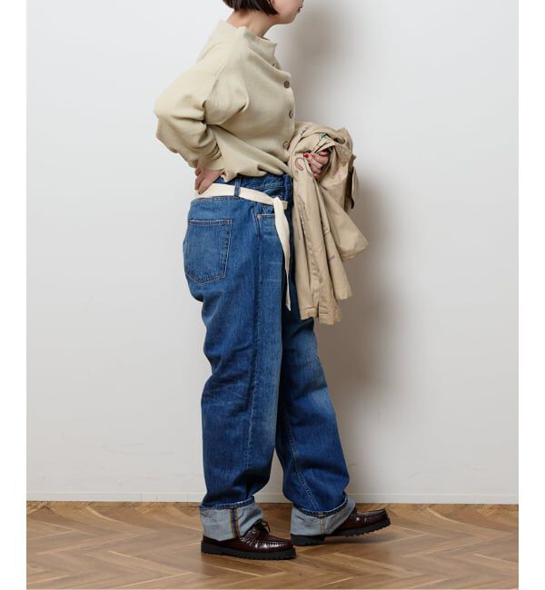  「《予約》ラップデニム5ポケットパンツ」|デニム|