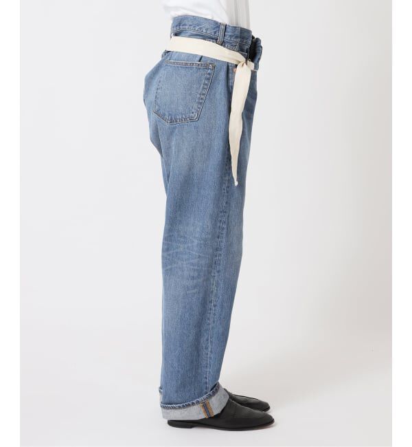  「《予約》ラップデニム5ポケットパンツ」|デニム|