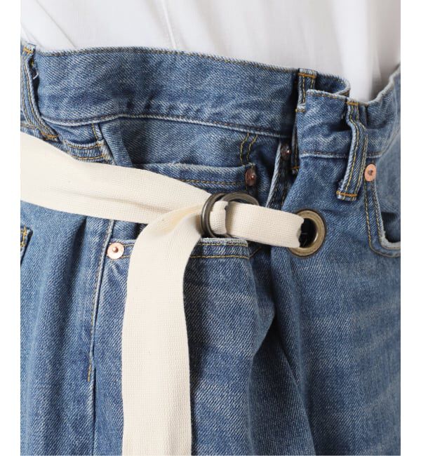  「《予約》ラップデニム5ポケットパンツ」|デニム|