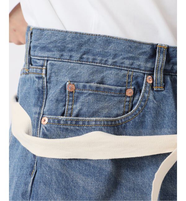  「《予約》ラップデニム5ポケットパンツ」|デニム|