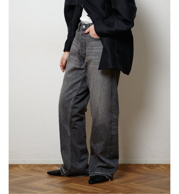  「《予約》レースアップデニムパンツ」|デニム|